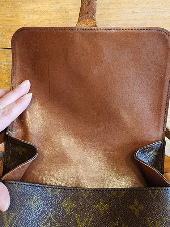 Louis Vuitton Cartouchiere Shoulder Bag MM Brown Leather - Picture 12 of 16